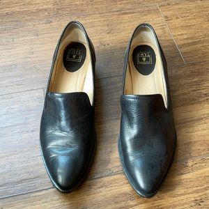 Black Frye loafers